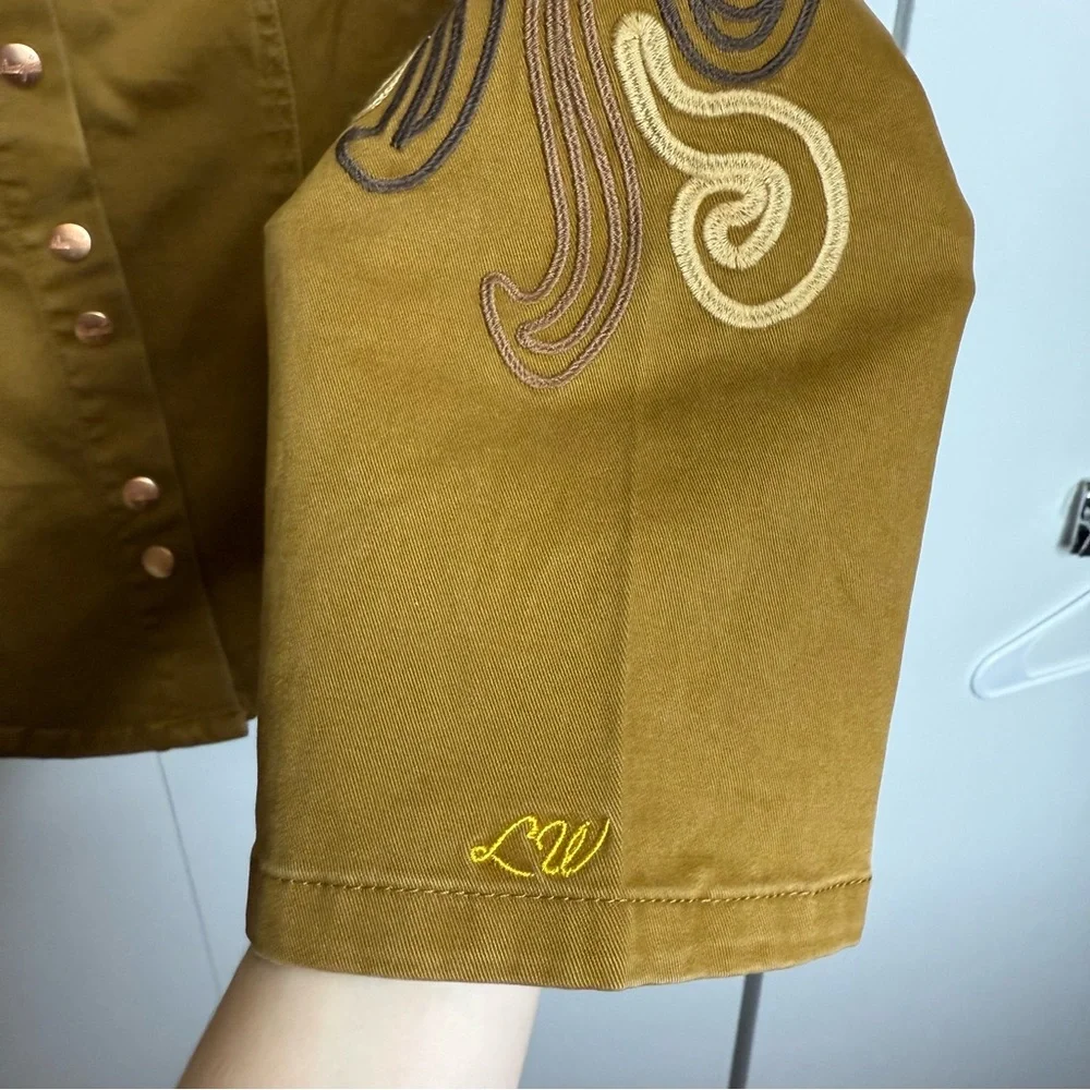 Wrangler X Lainey Wilson Embroidered Utility Jacket Brown - Medium - Picture 8 of 10